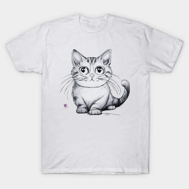 Cute Cat T-Shirt by Viper Unconvetional Concept